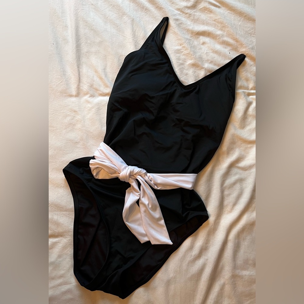 NWOT Aquarose One Piece with Waist Tie